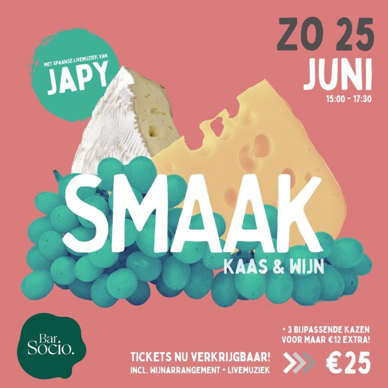 SMAAK x Bar Socio: Japy (incl. wijnarrangement)